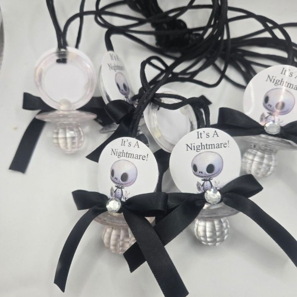24 Nightmare Befofe Christmas, Black and White Nightmare Pacifier, Jack